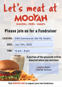 Mooyah Fundraiser July 12